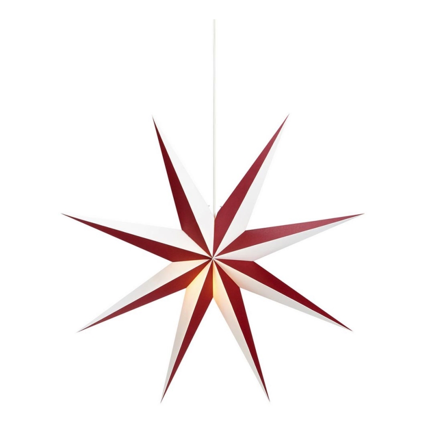Markslöjd 704523 - Christmas decoration ALVA 1xE14/25W/230V red/white 75 cm