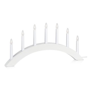 Markslöjd 704830 - Christmas candelabra ATLE 7xE10/3W/230V white