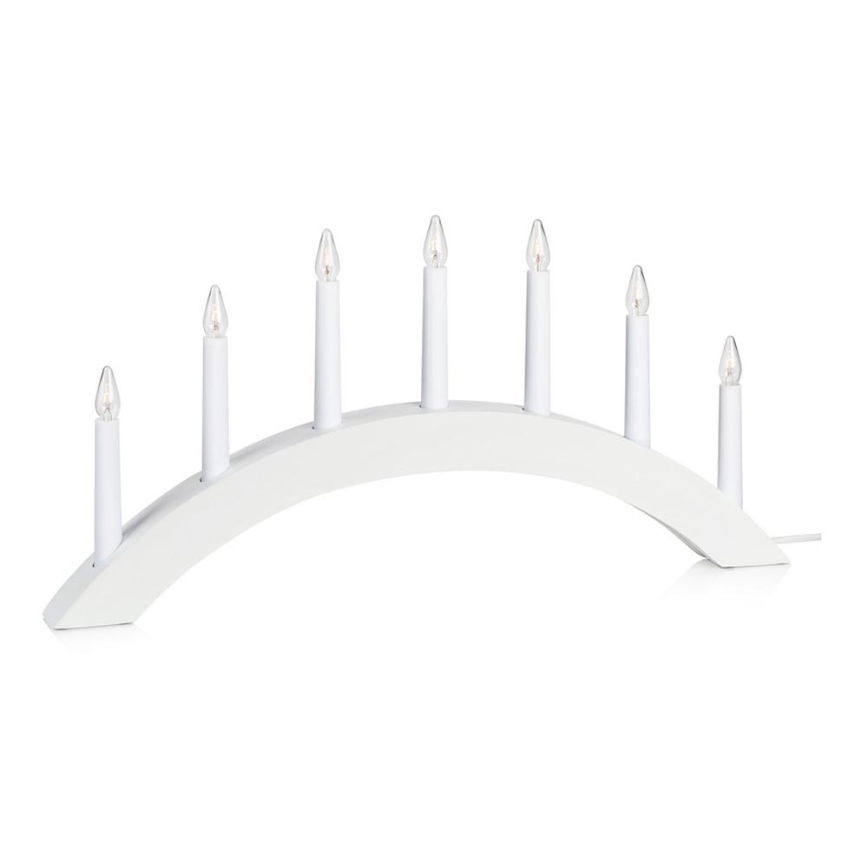 Markslöjd 704830 - Christmas candelabra ATLE 7xE10/3W/230V white
