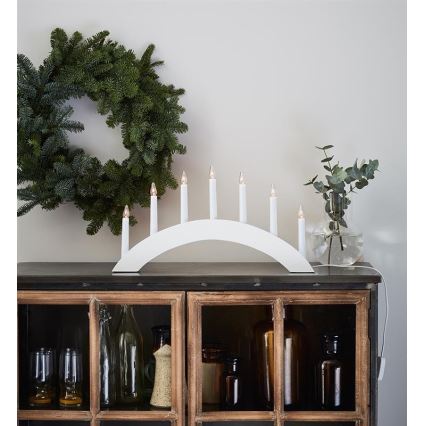 Markslöjd 704830 - Christmas candelabra ATLE 7xE10/3W/230V white