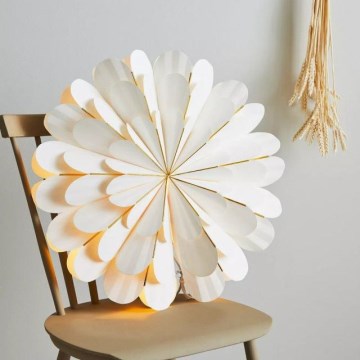 Markslöjd 705309 - Christmas decoration MARIGOLD 1xE14/25W/230V d. 60 cm white