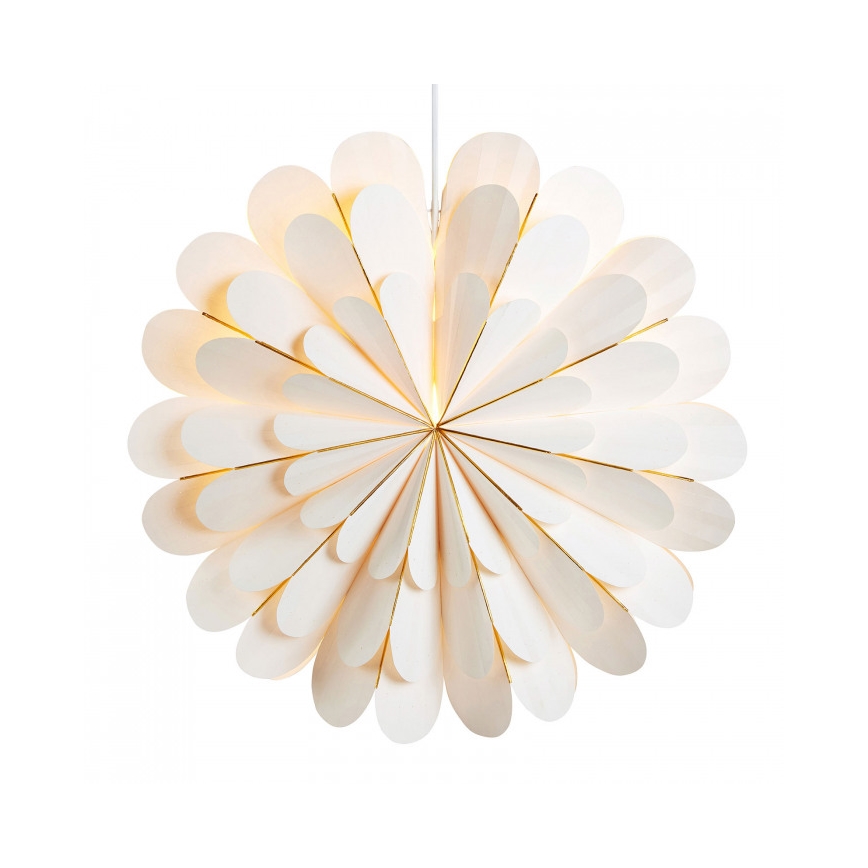 Markslöjd 705309 - Christmas decoration MARIGOLD 1xE14/25W/230V d. 60 cm white
