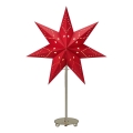 Markslöjd 705544 - Christmas decoration SATURNUS 1xE14/25W/230V 35 cm red