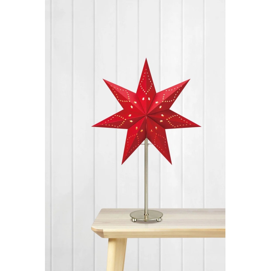 Markslöjd 705544 - Christmas decoration SATURNUS 1xE14/25W/230V 35 cm red
