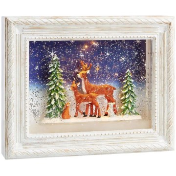 Markslöjd 705554 - LED Christmas decoration REINHARD LED/0,06W/4xAA/warm white white/patina