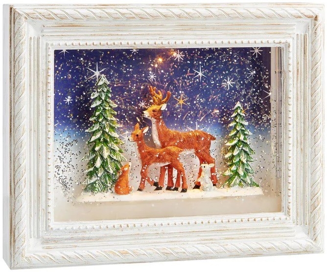 Markslöjd 705554 - LED Christmas decoration REINHARD LED/0,06W/4xAA/warm white white/patina