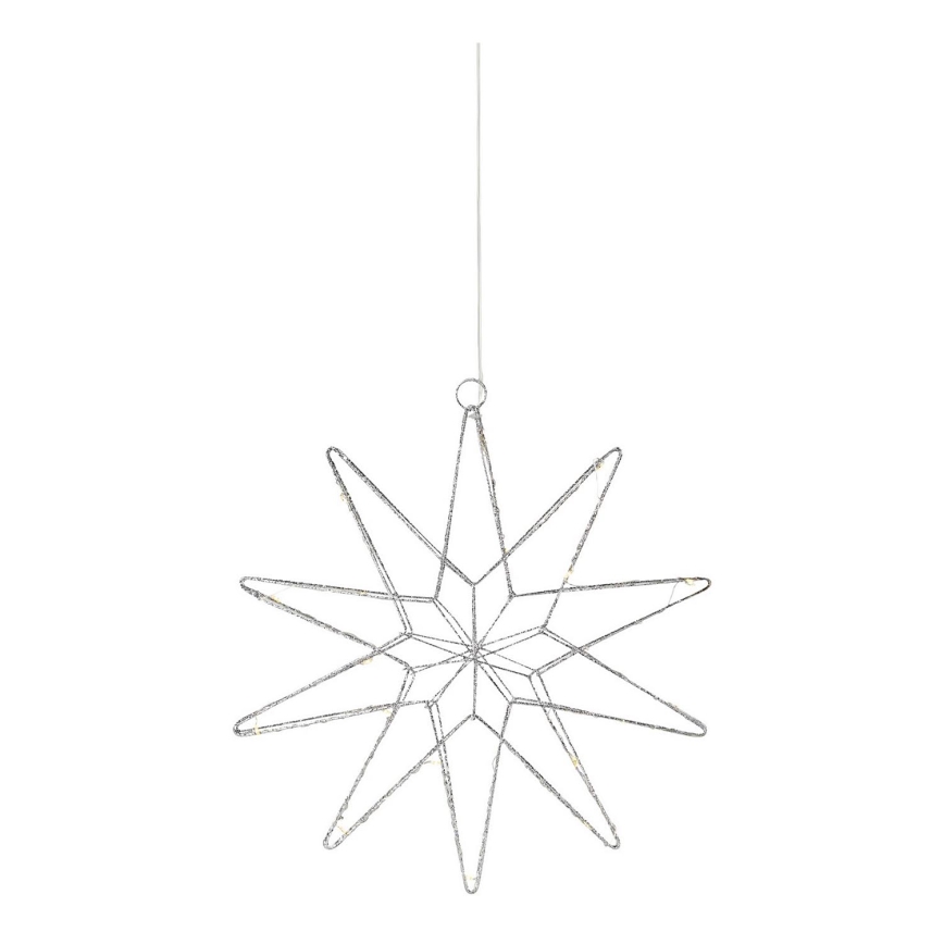 Markslöjd 705750 - LED Christmas decoration GLEAM LED/0,6W/3xAA silver