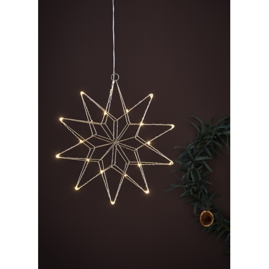Markslöjd 705750 - LED Christmas decoration GLEAM LED/0,6W/3xAA silver