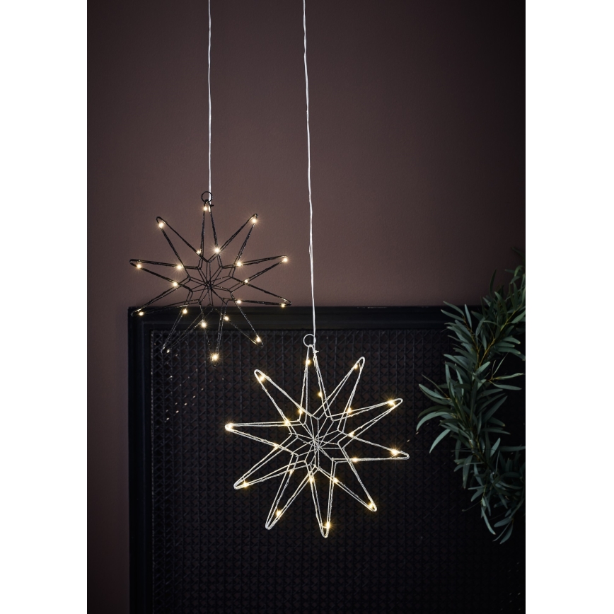 Markslöjd 705750 - LED Christmas decoration GLEAM LED/0,6W/3xAA silver