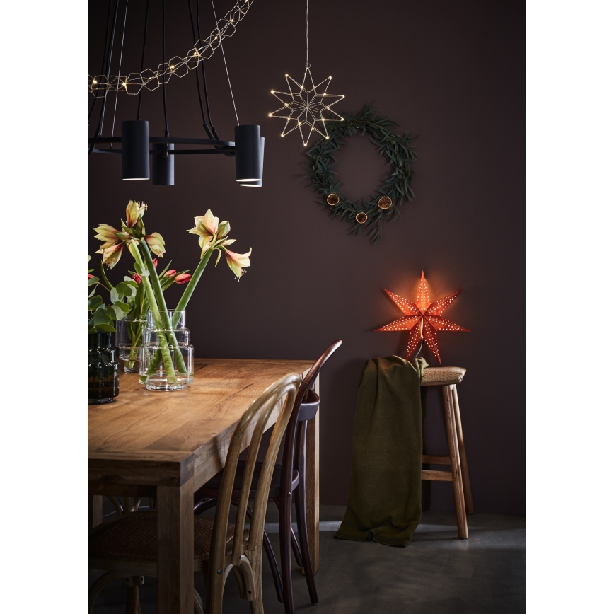 Markslöjd 705753 - LED Decorative chain SERVE LED/3xAA 1,9m silver
