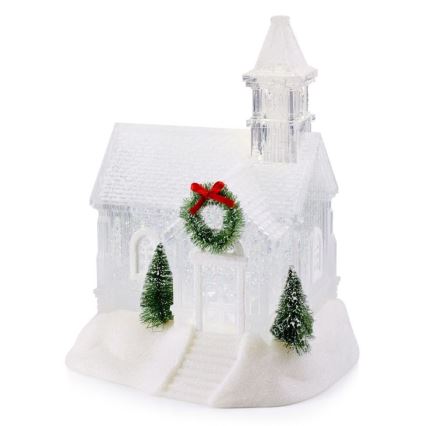 Markslöjd 705820 - LED Christmas decoration CHAPELLE LED/0,9W/3xAA chapel
