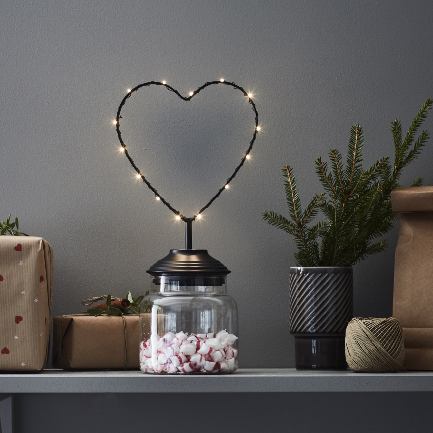 Markslöjd 705855 - LED Christmas decoration SWEETIE LED/0,45W/3xAA heart