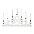 Markslöjd 705965 - Christmas candlestick NIGHTFALL 7xE10/3W/230V white