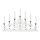 Markslöjd 705965 - Christmas candlestick NIGHTFALL 7xE10/3W/230V white