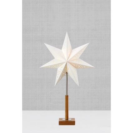 Markslöjd 706041 - Christmas decoration SOLVALLA 1xE14/25W/230V 35 cm white/oak