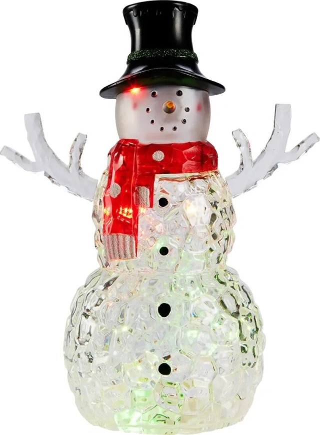Markslöjd 706044 - FRANS LED Christmas Decoration LED/0.06W/3xAAA Snowman