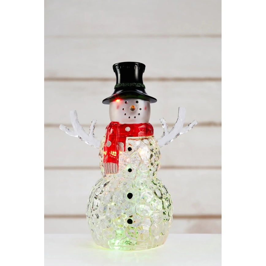 Markslöjd 706044 - FRANS LED Christmas Decoration LED/0.06W/3xAAA Snowman