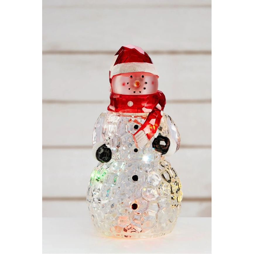 Markslöjd 706045 - LED Christmas Decoration HENRY LED/0,06W/3xAAA Snowman