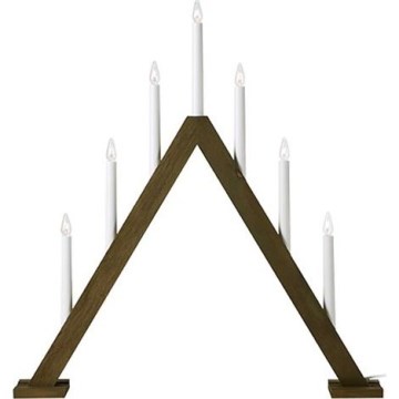 Markslöjd 706227 - Christmas candlestick ARIELE 7xE10/3W/230V wood/white