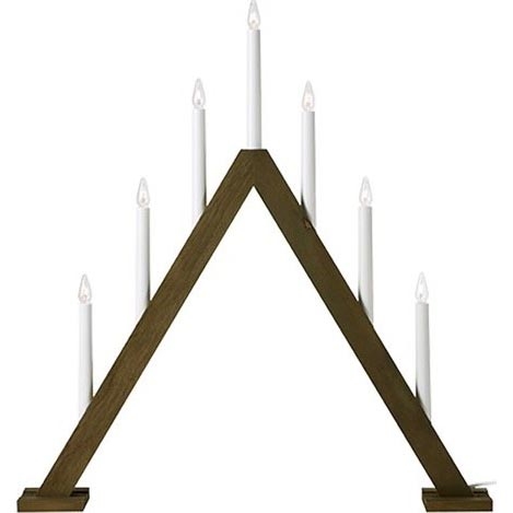 Markslöjd 706227 - Christmas candlestick ARIELE 7xE10/3W/230V wood/white