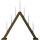 Markslöjd 706227 - Christmas candlestick ARIELE 7xE10/3W/230V wood/white