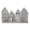 Markslöjd 706365 - LED Christmas candle holder YORK 3xLED/0.1W/1xCR2032 grey