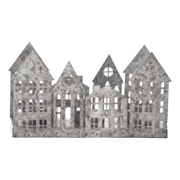 Markslöjd 706365 - LED Christmas candle holder YORK 3xLED/0.1W/1xCR2032 grey