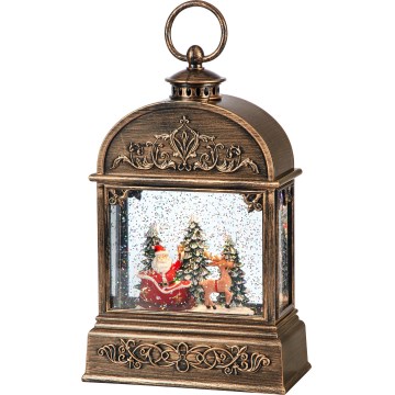 Markslöjd 706408 - LED Christmas decoration JINGLE LED/0.5W/3xAA bronze/patina