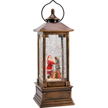 Markslöjd 706445 - NOEL LED Christmas Decoration LED/0.5W/3xAA Bronze Lantern