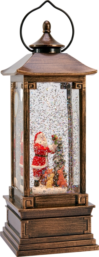 Markslöjd 706445 - NOEL LED Christmas Decoration LED/0.5W/3xAA Bronze Lantern