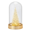 Markslöjd 706531 - LED Christmas decoration ISLA LED/0.06W/3xAA brass/Christmas tree