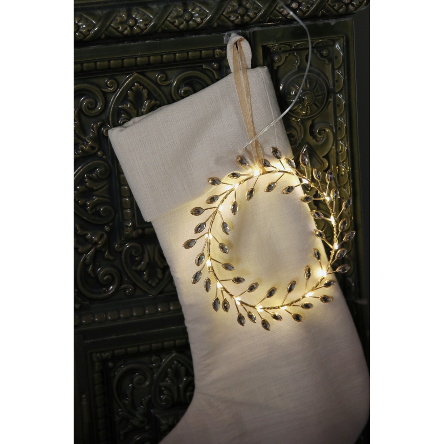Markslöjd 706558 - LED Christmas decoration ARIA LED/3,12W/2xAA gold