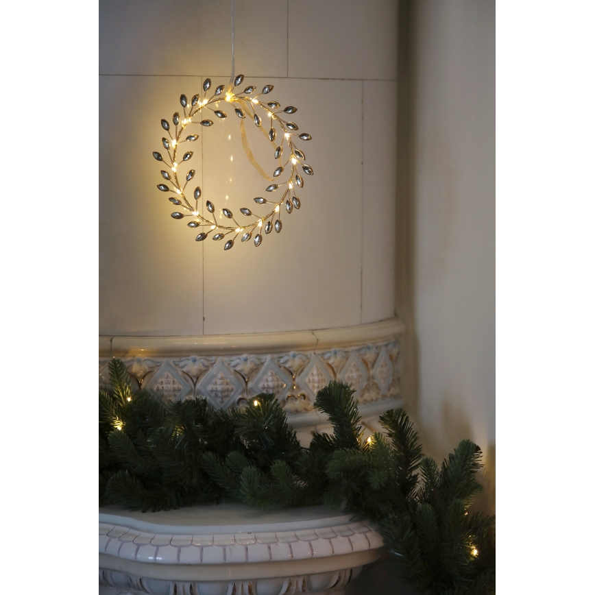 Markslöjd 706558 - LED Christmas decoration ARIA LED/3,12W/2xAA gold