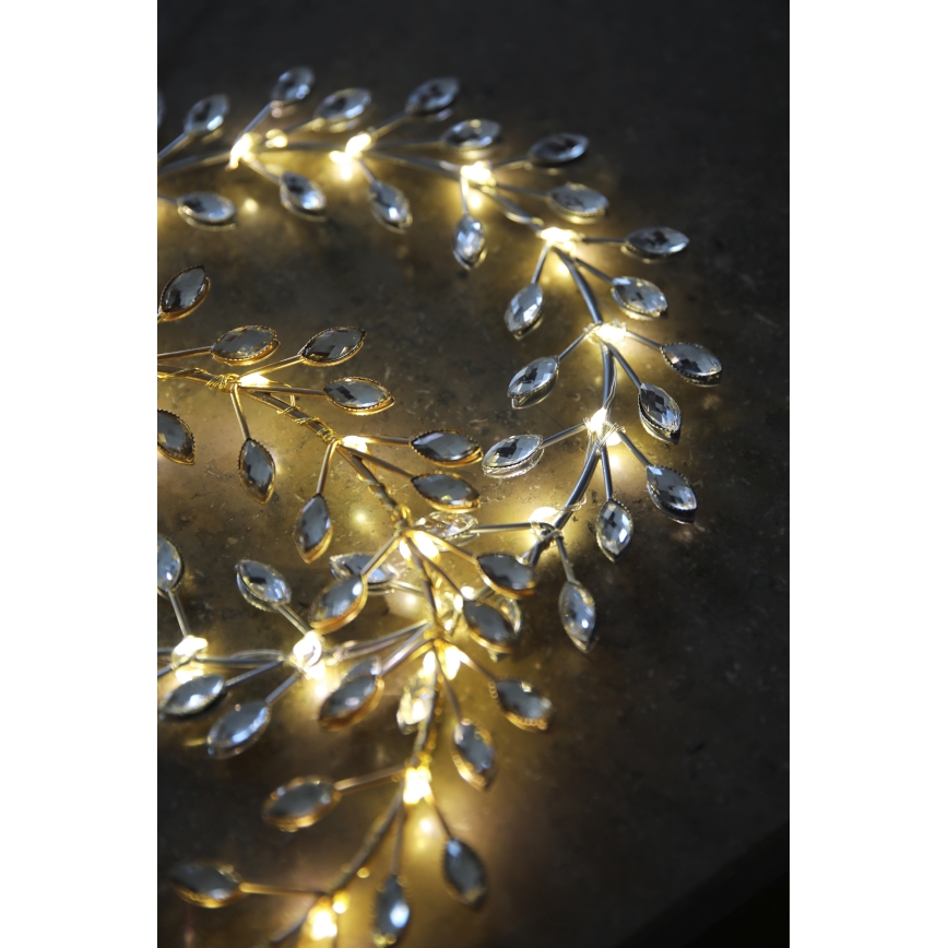 Markslöjd 706558 - LED Christmas decoration ARIA LED/3,12W/2xAA gold