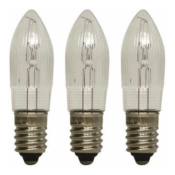 Markslöjd 8264 - SET 3x Heavy-duty Christmas bulb TOPPLAMPA E10/3W/55V