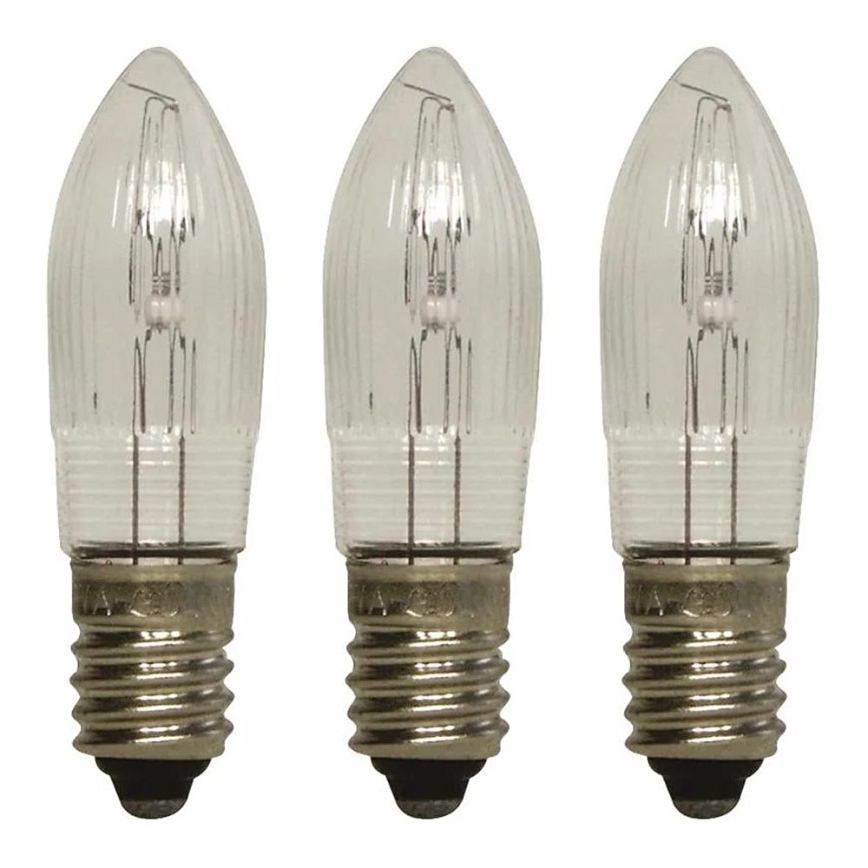 Markslöjd 8264 - SET 3x Heavy-duty Christmas bulb TOPPLAMPA E10/3W/55V