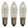 Markslöjd 8264 - SET 3x Heavy-duty Christmas bulb TOPPLAMPA E10/3W/55V
