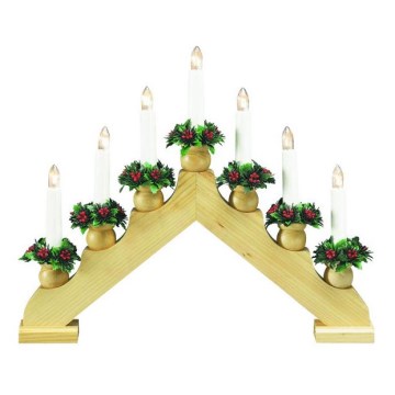 Markslöjd 8314,300 - Christmas candlestick TOMAS 7xE10/3W/230V