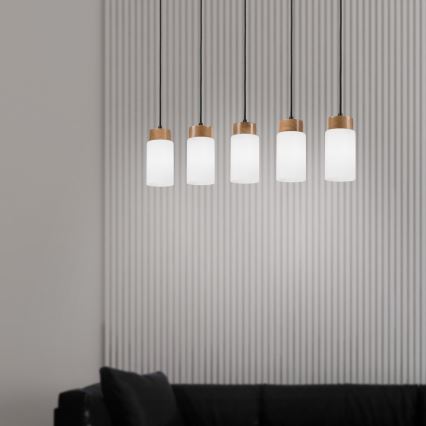 MARKUS Cable‑Suspended Pendant Light 5xE27/15W/230V, Black