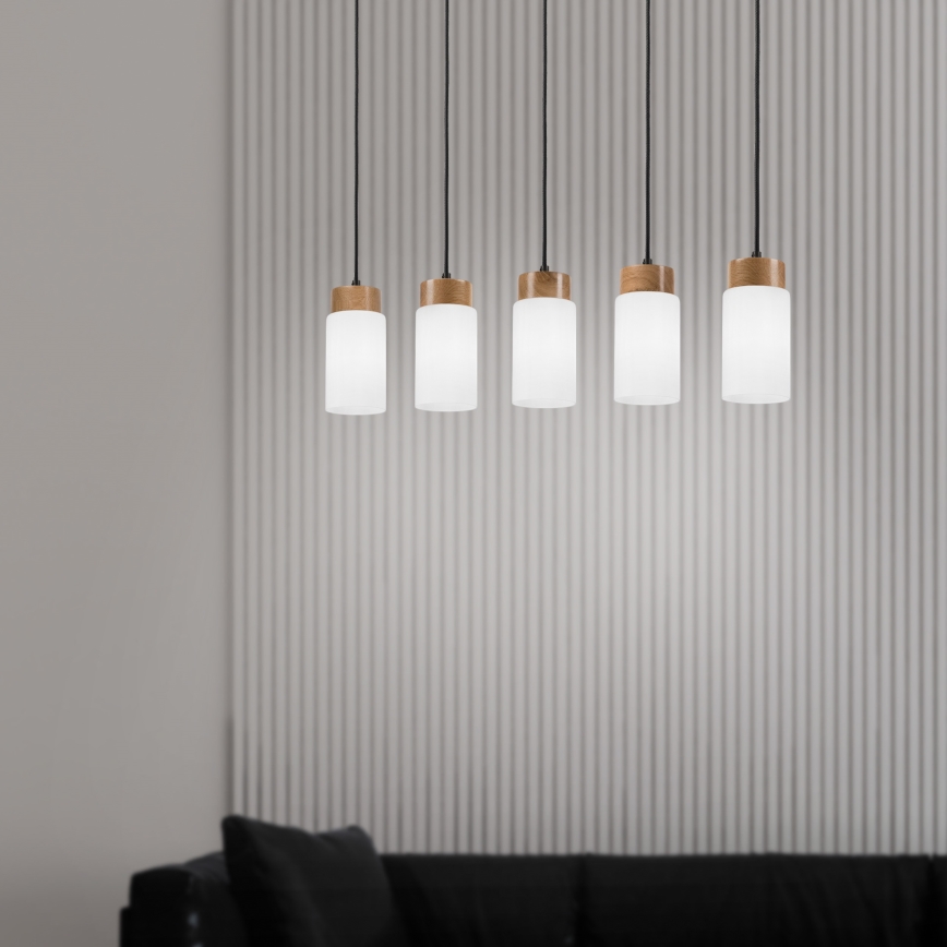 MARKUS Cable‑Suspended Pendant Light 5xE27/15W/230V, Black