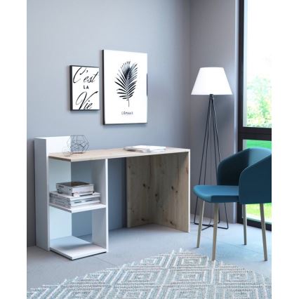 MARLO Writing Desk, Artisan Oak/White