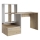 MARLO Writing Desk with Shelf, Artisan Oak/White