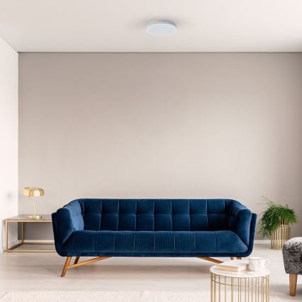 MARLON LED Bathroom Ceiling Light, 36W/230V, Ø 30 cm, IP54, White