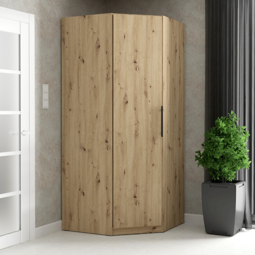 MARO Corner Wardrobe 94x213 cm, Artisan Oak