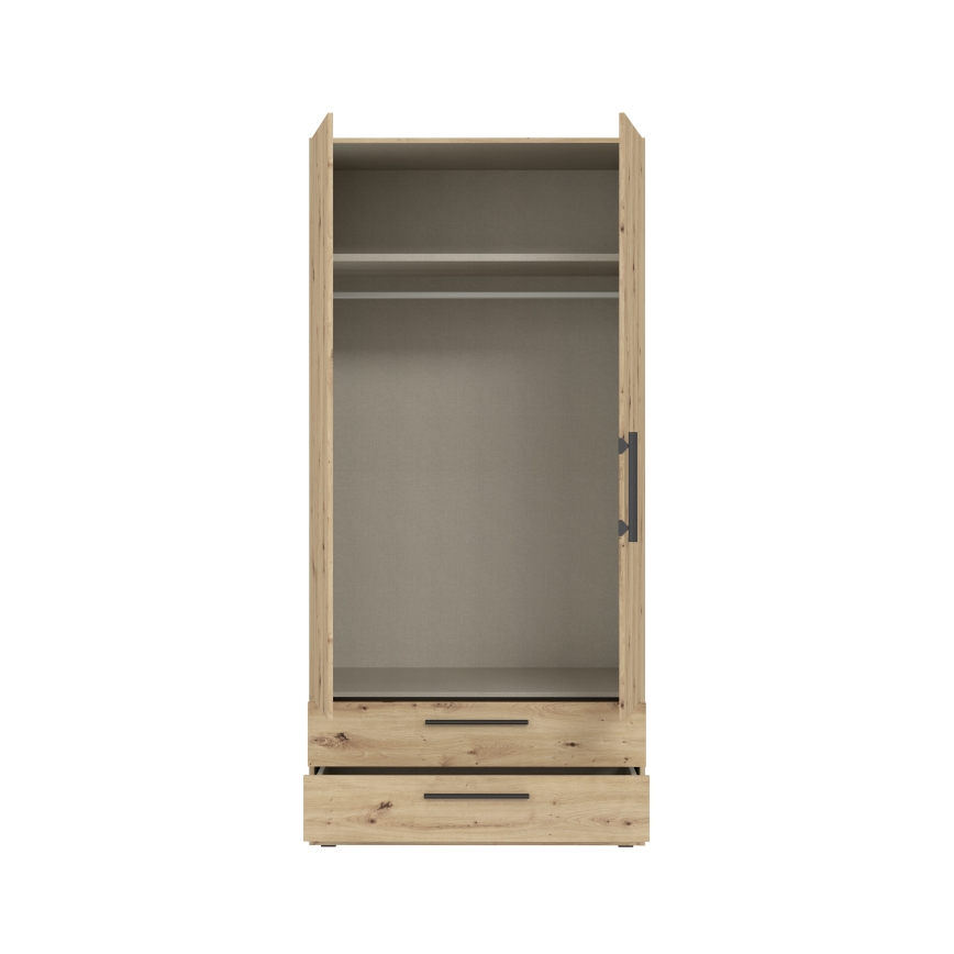 MARO Wardrobe 100x213 cm Artisan Oak