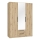 MARO Wardrobe with Mirror 150 x 213 cm, Artisan Oak