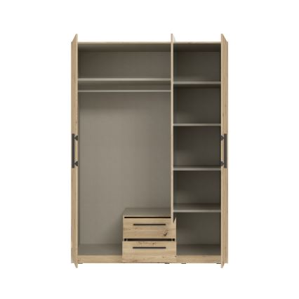 MARO Wardrobe with Mirror 150 x 213 cm, Artisan Oak