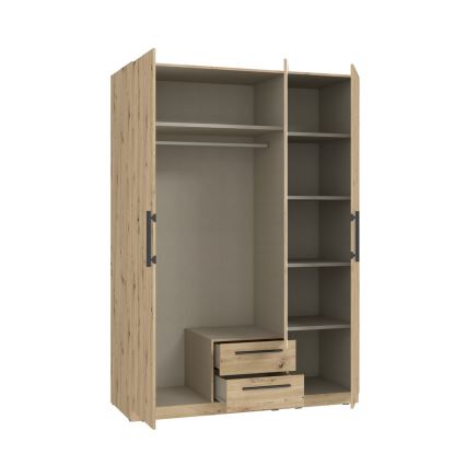 MARO Wardrobe with Mirror 150 x 213 cm, Artisan Oak
