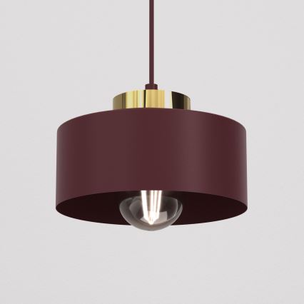 MARTI Cable Pendant 1xE27/15W/230V Burgundy/Gold