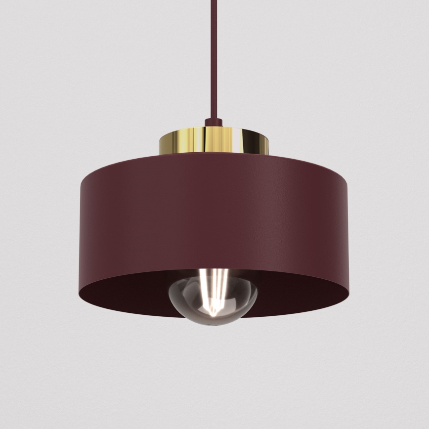 MARTI Cable Pendant 1xE27/15W/230V Burgundy/Gold